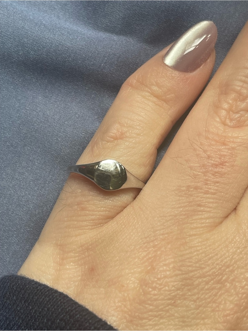 Minimalist Silver Signet Ring